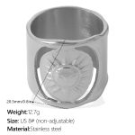color: JZ193S8 Silver Ring