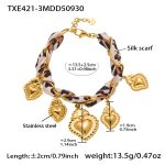 color: TXE421-3 Gold Bracelet -13+3cm