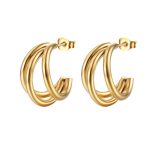 color: 2.5 Wire Three-splice Wire C Shape Gold MS-116