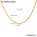 color: TXP079-Gold Polished Segment Length 12mm-Small