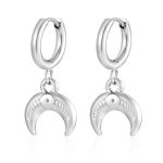 color: Steel Color Small Crescent Ear Cuff MS-680