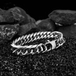 Personalized Creative Stainless Steel Bracelet Men's Chain Gift Bodybuilding Muscle Ornament