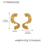 color: F774-Gold Earrings