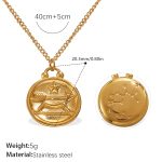 color: XL769G2 Gold Necklace