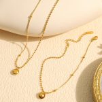 New Simple Necklace All-Match Twin Advanced Anklet Design Clavicle Chain