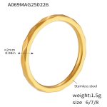 color: A069-Gold Ring / size: US 6