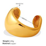 color: SZ330G Heavy Craft Copper Bangle