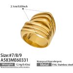color: A583-Gold Ring / size: US 7