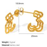 color: EH851SG Small Gold Earrings