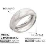 color: Z499-Steel Color Bangle -Style C