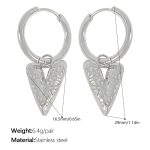 color: EH256S Silver Earrings