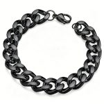 color: 8mm Thick Black / size: Length 18cm Stainless Steel