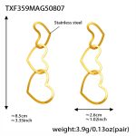 color: TXF359-Gold Earrings