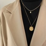 color: P545-Gold Necklace (36+45) +5cm