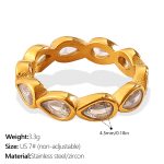 color: JZ173WEG7 White Zircon Drop Ring