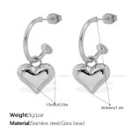 color: EH861S Silver Earrings