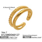 color: A123-Gold Ring / size: US 7