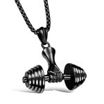 color: Dumbbell Black + Plated Chain