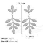 color: EH855S Steel Color Earrings