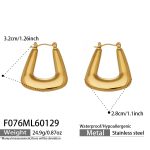 color: F076-Gold Earrings