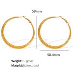 color: EH02G6CM Gold Earrings