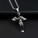 color: Angel + Stainless Steel Chain