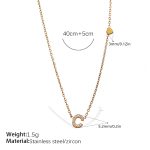 color: XL543WEGC Letter Necklace