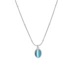 color: P174-Steel Color Necklace 40+5cm
