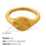 color: JZ196G8 Gold Ring