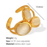 color: JZ62 US Size 7# Non-adjustable Ring