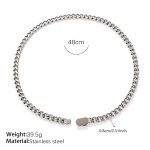 color: XL105S Silver Necklace