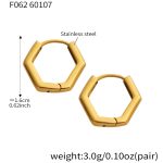 color: F062-Gold Earrings