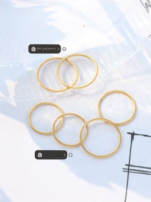 Simple Simple Bracelet Ring Stainless Steel Ring for Women Personality Couple Ring Bracelet