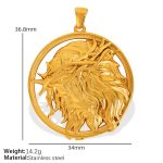 color: PJ13 Gold Pendant PJ13G