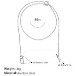 color: MYL08S Silver Sweater Chain