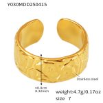 color: Y030-Gold Ring / size: US 7