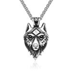 color: Wolf Head + Stainless Steel Chain