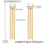 color: F1294-Gold Earrings