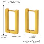 color: F511-Gold Earrings