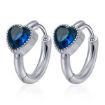 color: MS-760 Steel Color Heart Blue Rhinestone