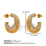 color: EH418 Gold Earrings