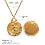 color: XL769G12 Gold Necklace