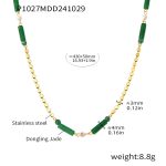 color: P1027-Green Aventurine Necklace