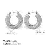 color: EH1324S Silver Earrings