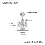 color: K008-Steel Color Eagle Zircon Pendant