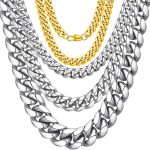 2026 New Double Woven 6-Sided Grinding Japanese Buckle Jeans Button Stainless Steel Necklace Men's Bracelet