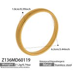 color: Z136-Gold Bangle -Width 10MM