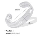 color: SZ127 Silver Bangle