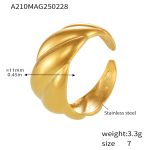 color: A210-Gold Ring / size: US 7