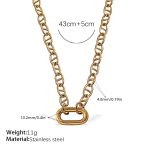 color: XL695G Gold Necklace